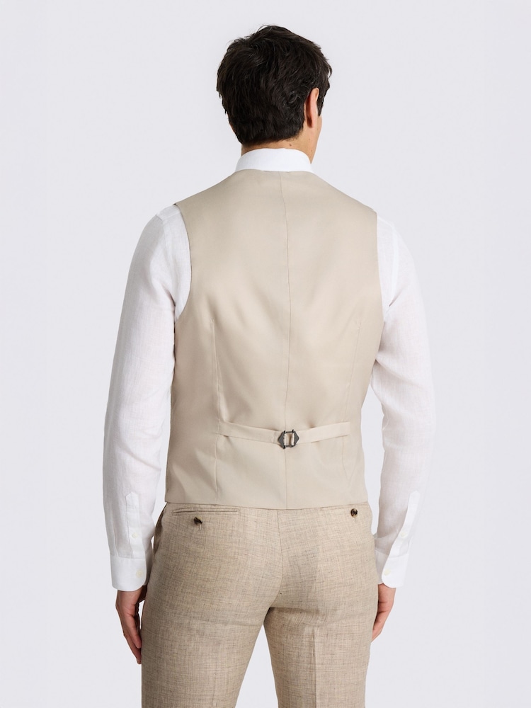 صدرية بدلة كتّان ذات تفصيل خاص Delave من MOSS - Image 2 of 3 صدرية بدلة كتّان ذات تفصيل خاص Delave من MOSS - Image 2 of 3