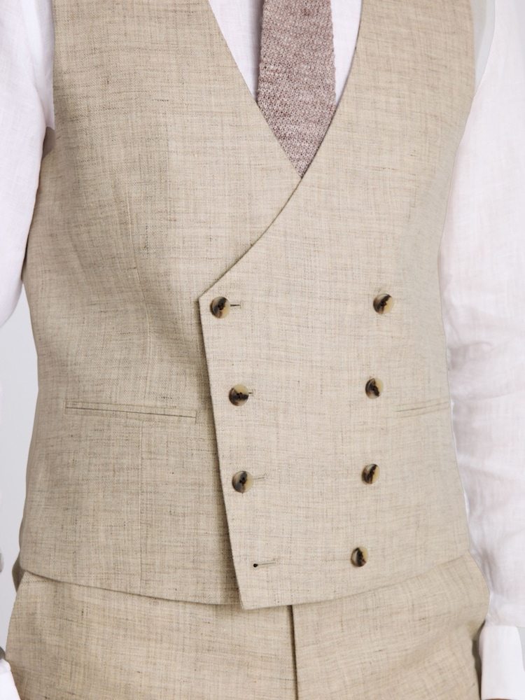 صدرية بدلة كتّان ذات تفصيل خاص Delave من MOSS - Image 3 of 3 صدرية بدلة كتّان ذات تفصيل خاص Delave من MOSS - Image 3 of 3