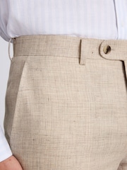MOSS Tailored Fit Delave Linen Suit Trousers - صورة 3 من 3
