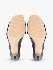 Tommy Hilfiger Leather Crossover Strap Heeled Mules - Image 8 de 8