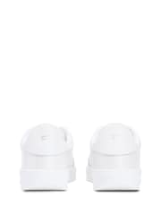 Tommy Hilfiger White Monogram Leather Trainers - Image 4 of 6