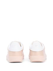 Tommy Hilfiger Pink Monogram Leather Trainers - Image 4 of 5