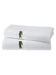 Lacoste Blanc Logo Casual Cotton Towel - Image 1 of 5