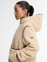 Barbour International Cream Ramona Fleece Casual Jacket - Image 5 of 7