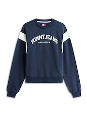 Tommy Jeans Contrast Logo Embroidery Boxy Sweatshirt - Imaginea 5 din 5