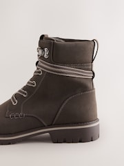 Chocolate Brown Casual Lace-Up Ankle Boots - Image 5 of 5