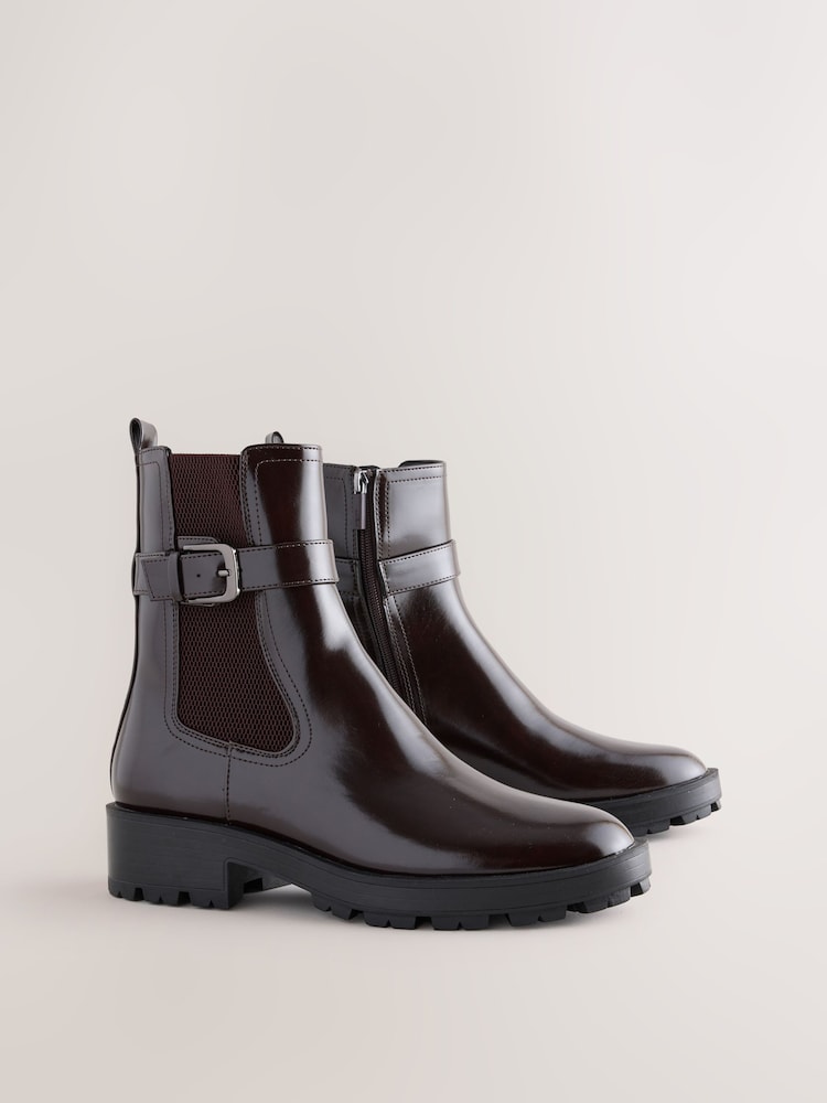 Burgundy Red Standard/Wide Fit Chelsea Boots - Image 2 of 5