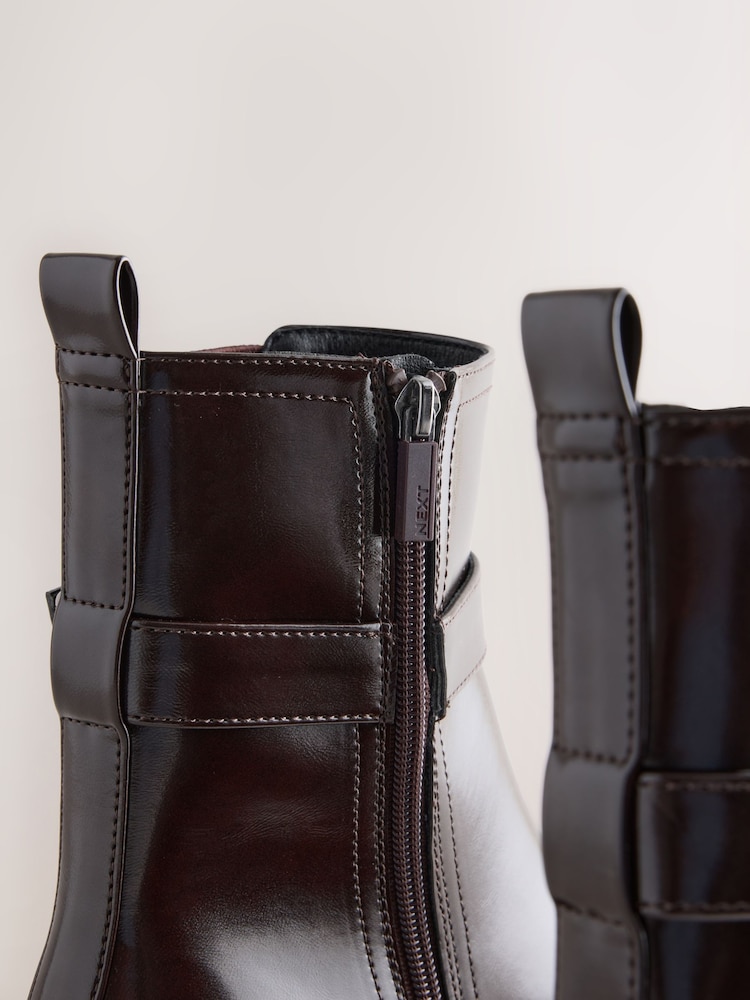 Burgundy Red Standard/Wide Fit Chelsea Boots - Image 5 of 5