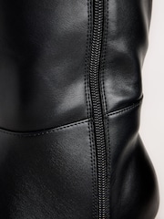 Black Standard fit Foot With Slim Calf Forever Comfort® Pointed Knee High Boots - Image 5 of 5