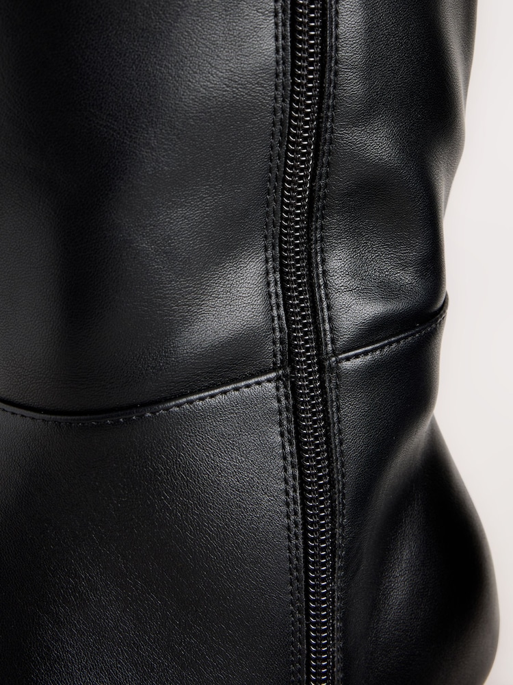 Black Standard fit Foot With Slim Calf Forever Comfort® Pointed Knee High Boots - Image 5 of 5 Black Standard fit Foot With Slim Calf Forever Comfort® Pointed Knee High Boots - Image 5 of 5