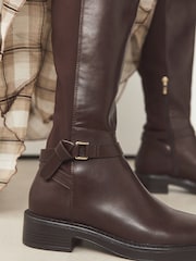 Czekoladowy brąz - Forever Comfort® Knot Knee High Rider Boots - Obraz 5 z 10