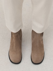 Neutral Forever Comfort® Suede Scround Toe Leather Chelsea Boots - Image 5 of 10