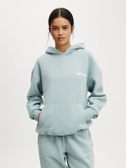 Cotton On Green Plush Premium Graphic Hoodie - Image 1 of 5