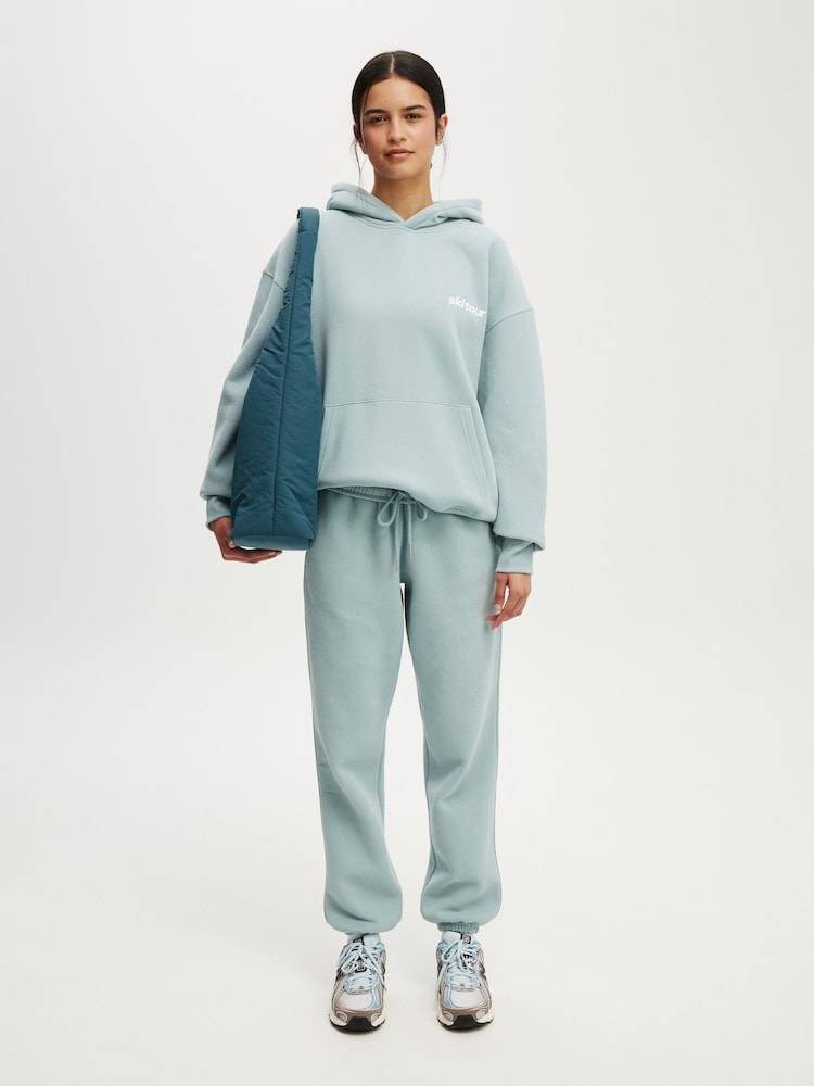 Cotton On Green Plush Premium Graphic Hoodie - Image 5 of 5