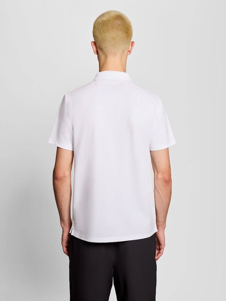 Lyle & Scott White Core Sports Polo Shirt - Image 2 of 4