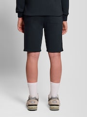 Lyle & Scott Navy Sweat Shorts - Image 3 of 5