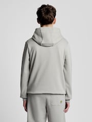 Lyle & Scott Grey Logo Print Hoodie - Image 4 of 6