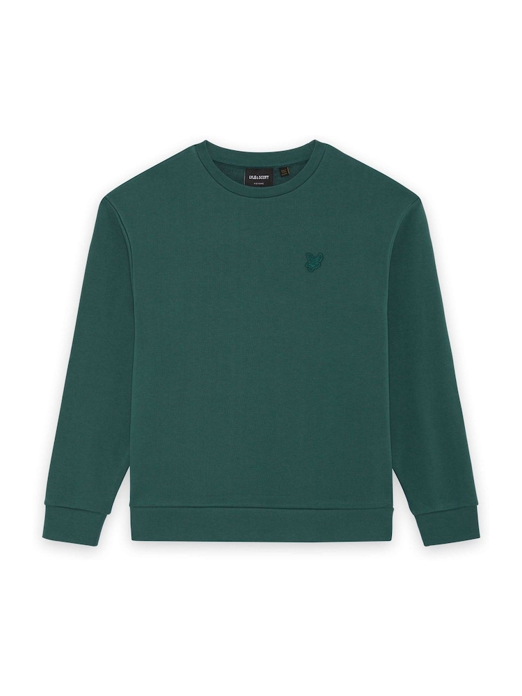 أخضر - Lyle & Scott Heavy Weight Drop Shoulder Crew Jumper - صورة 1 من 1