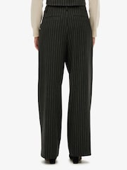 Superdry Black Mid Rise Pinstripe Trousers - Image 6 of 8