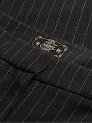 Superdry Black Mid Rise Pinstripe Trousers - Image 7 of 8