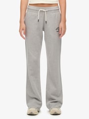 Superdry Grey Athletic Embroidered Flare Jogger - Image 4 of 8