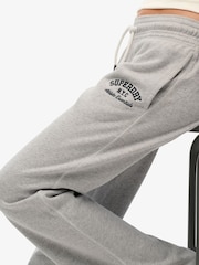 Superdry Grey Athletic Embroidered Flare Jogger - Image 6 of 8