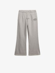 Superdry Grey Athletic Embroidered Flare Jogger - Image 7 of 8