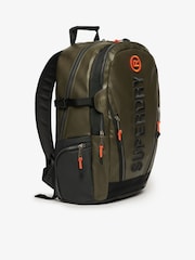 SUPERDRY Green SUPERDRY Tarp Embroidered Rucksack - Image 3 of 8