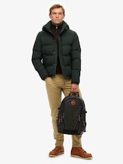 Superdry Dark Green Tarp Embroidered Rucksack - Image 1 of 7