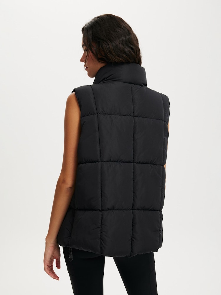 Cotton On Black Mother Puffer Quilted Gilet - Image 2 of 4