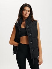 Cotton On Black Mother Puffer Quilted Gilet - Image 3 of 4