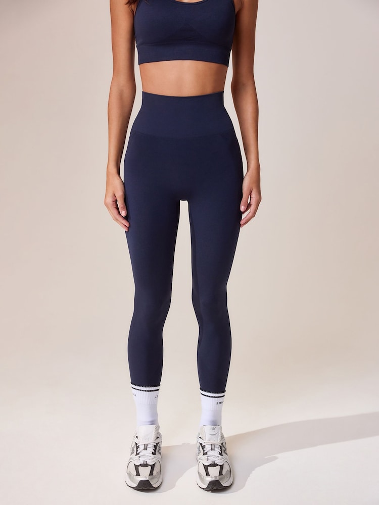LOVALL Blue Sculpt Seamless High Waisted Leggings - Image 2 of 5