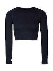 LOVALL Blue Sculpt Seamless Long Sleeve Top - Image 5 of 6