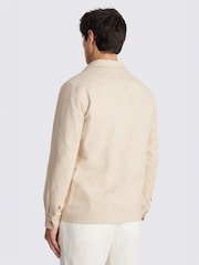 MOSS Natural Twill Linen Shacket - Image 3 of 4