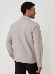Threadbare Brown Linen Blend Lightweight Shacket - Image 2 of 5