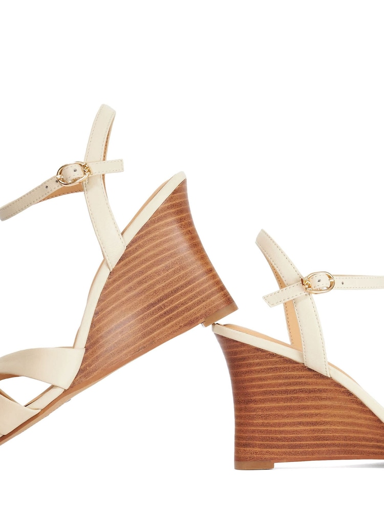 Dune London Green Kalans Wedges - Image 5 of 5