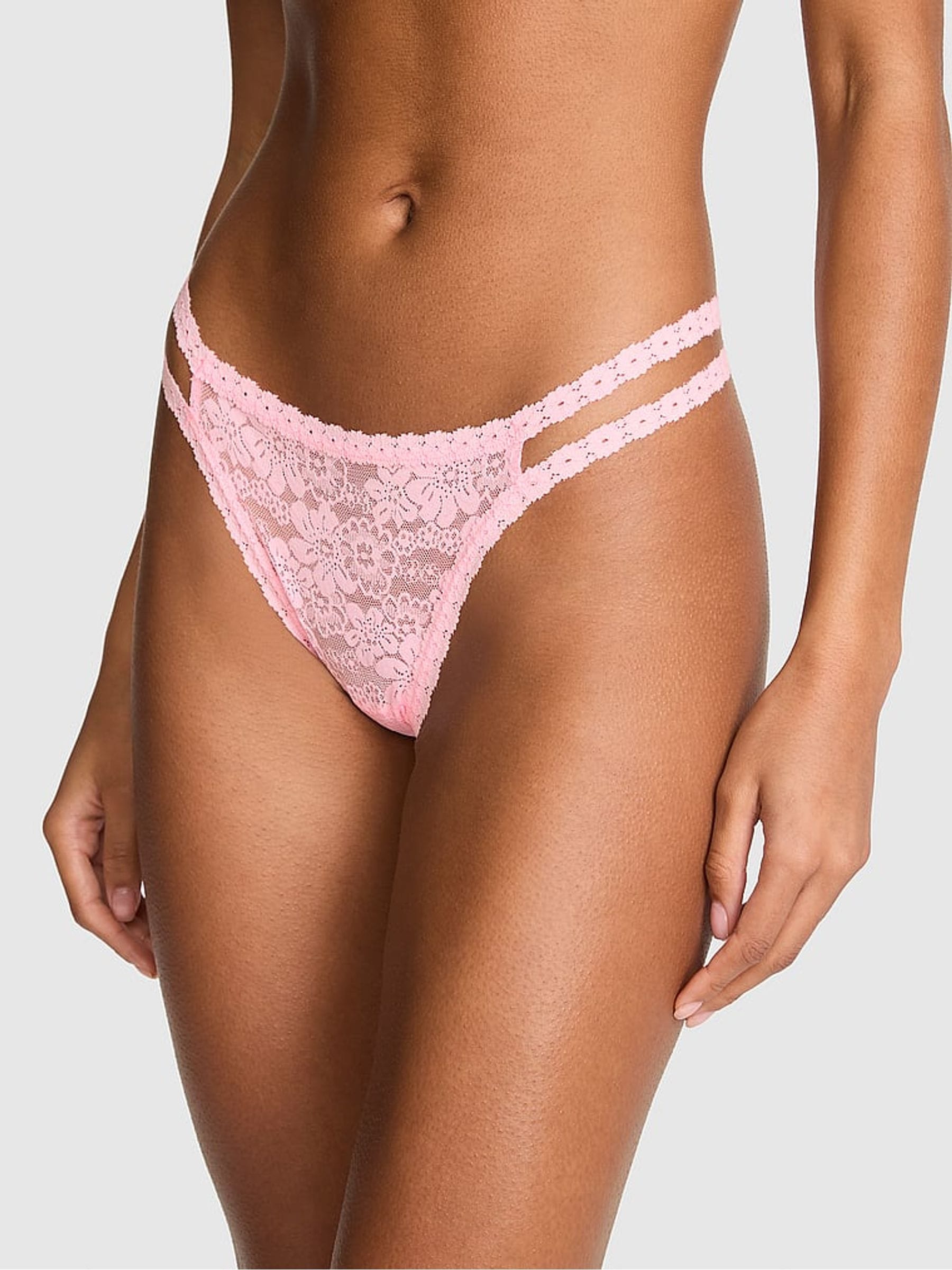 Victoria's Secret PINK Broadwalk Pink Thong Wink Micro Knickers