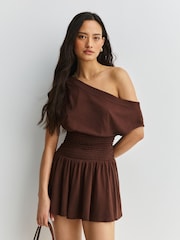 Free People Brown Scorching Hot Mini Dress - Image 2 of 7
