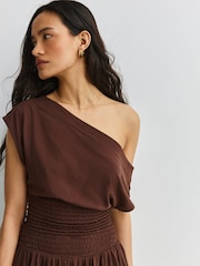Free People Brown Scorching Hot Mini Dress - Image 3 of 7