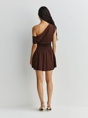 Free People Brown Scorching Hot Mini Dress - Image 6 of 7