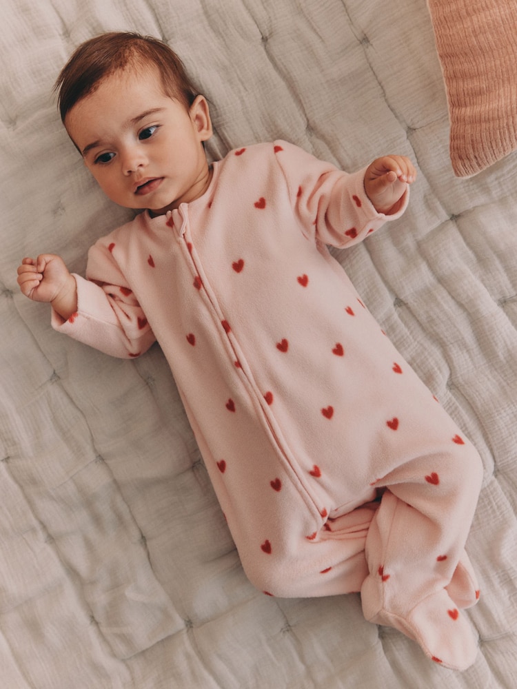 Rozo/krem boja bubamara - Mikro runo Dvosmerni rar bebe Sleepsuits 2 paket - Slika 1 od 5 Rozo/krem boja bubamara - Mikro runo Dvosmerni rar bebe Sleepsuits 2 paket - Slika 1 od 5