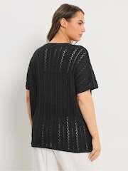 Yours Curve Black Boxy Cover-Up - Image 3 of 5