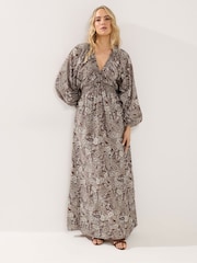 Long Tall Sally Brown Paisley Print Maxi Dress - Image 1 of 5