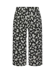 أسود - Yours Curve Jersey Culotte Trousers - صورة 5 من 5