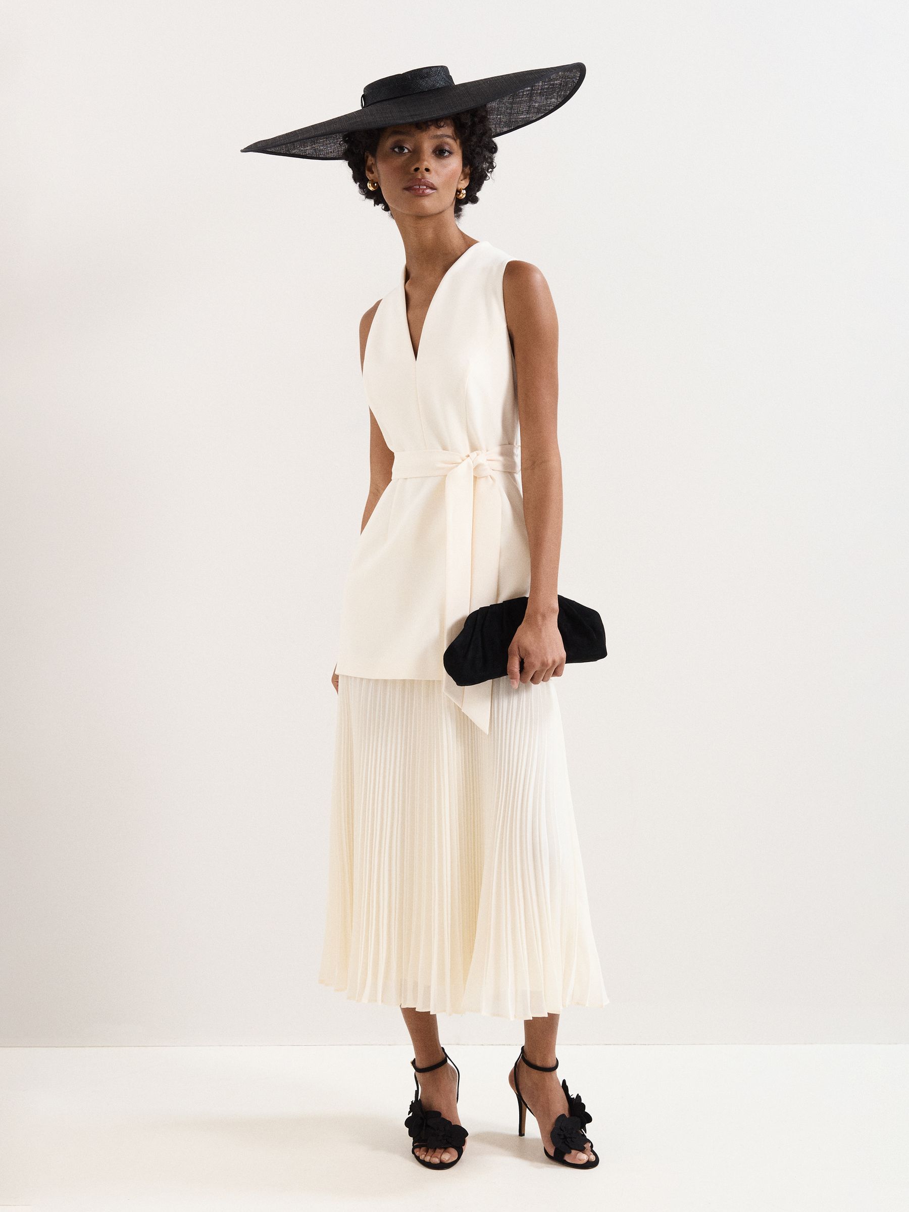 Phase Eight Women's Cream Pia Midi Dress