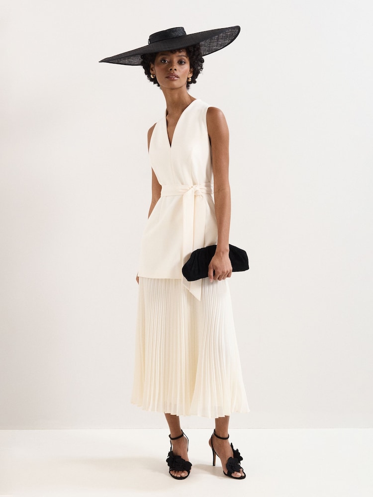 Phase Eight Cream Pia Midi Dress - Image 1 of 6