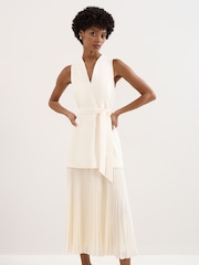 Phase Eight Cream Pia Midi Dress - Image 3 of 6