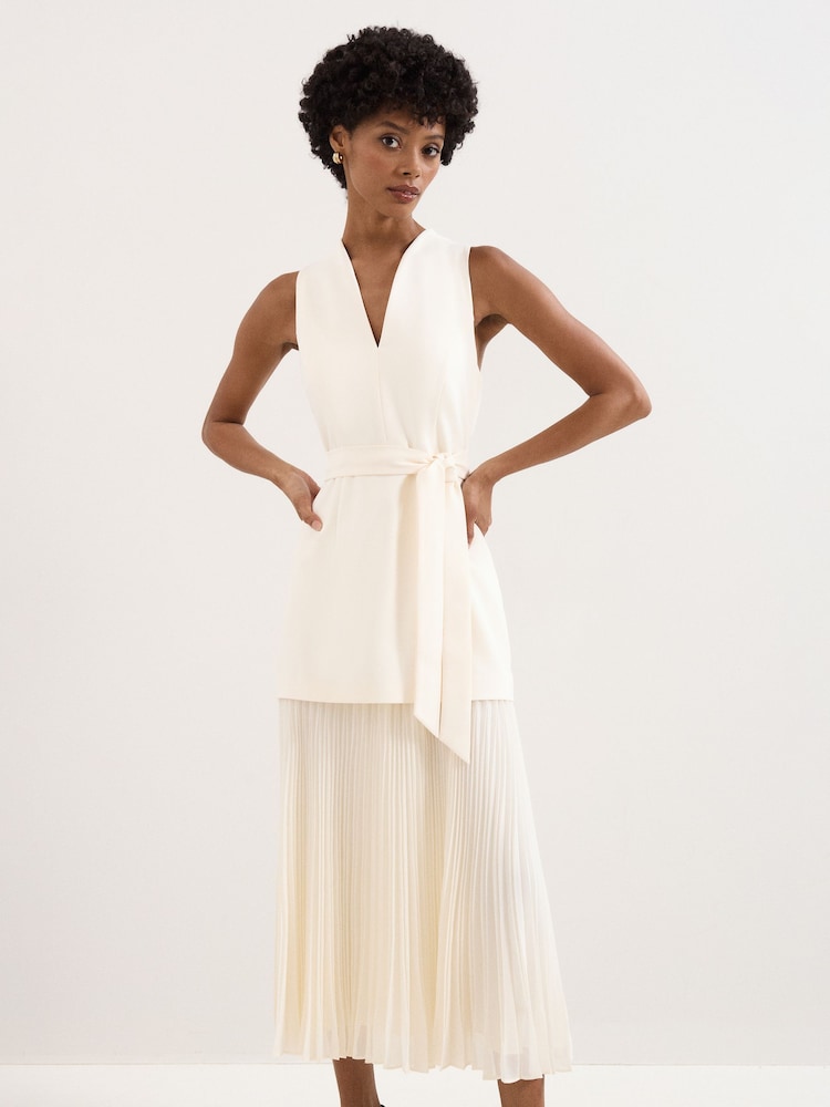 phase eight cream dress Womens Phase Eight Cream Simara Sequin Maxi Dress