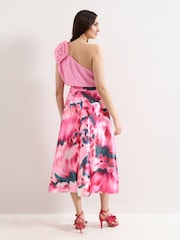 Phase Eight Pink Freyja Floral Skirt - Image 2 of 7