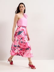 Phase Eight Pink Freyja Floral Skirt - Image 6 of 7